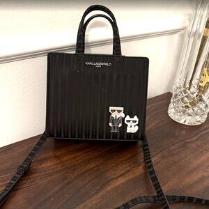 Karl Lagerfeld Paris Maybell Small Satchel (Black)